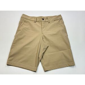 Lululemon The Works Shorts 11" Warpstreme Mens 32 Pockets Stretch To + fromBeige